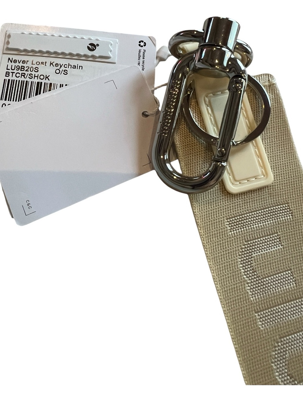 lululemon athletica Never lost Keychain NWT - Picture 3 of 3